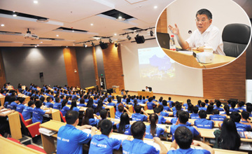 奮進(jìn)中國新時(shí)代 筑夢(mèng)柳工新征程 曾光安為新入職大學(xué)生授課